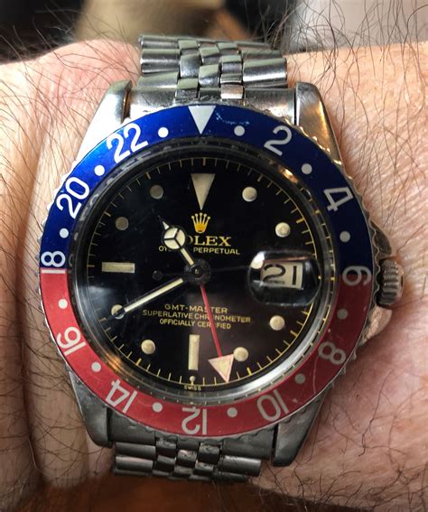 rolex 1960 gmt master bakelite bezel|rolex gmt 1675 bezel.